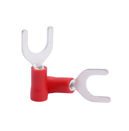 Fork Terminal TPE Insulated, 0.5-1.5mm2, M4, Red