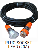 PLUGSOCKET LEAD EZ6BK/3P20