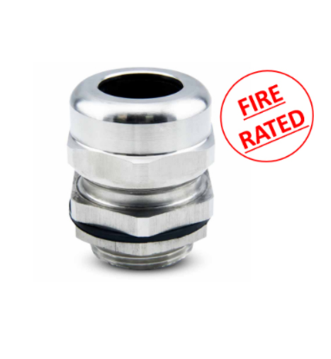 Stainless Steel Fire Rated Cable Glands Thread OD 63mm -  Max Cable 45mm