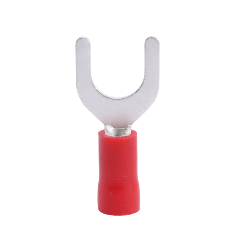 Double Grip Fork Terminal TPE Insulated, 0.5 mm2 - 1.5 mm2, M3, Red